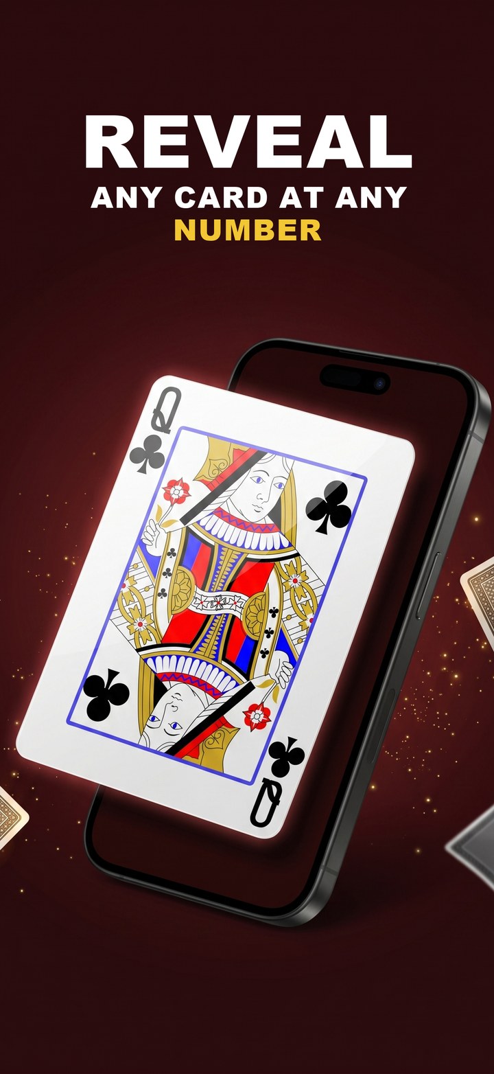 Reveal any card at any number